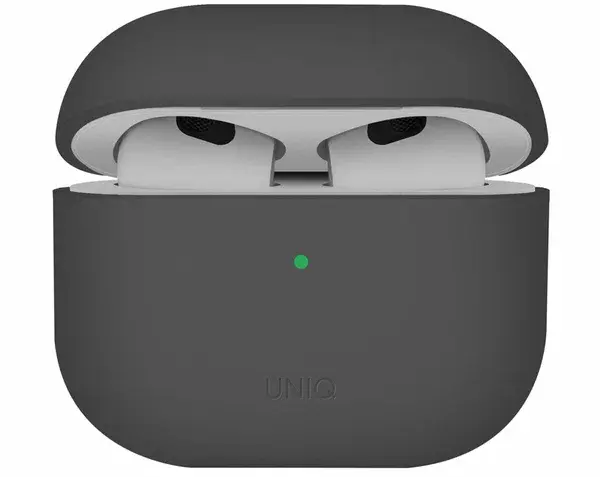 Чехол Uniq для Airpods 4 LINO Liquid silicone, серый